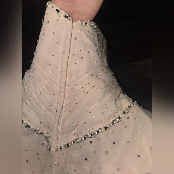 Morilee by Madeline Gardner Blush Tulle Ballgown | Prom Formal 0–2 - Picture 13 of 15